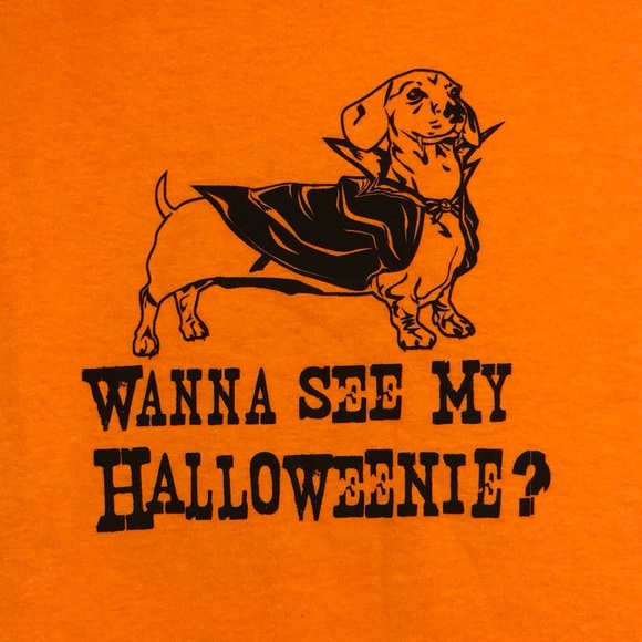 🎃 NWOT - Halloween Orange Crewneck T-Shirt - Picture 2 of 2